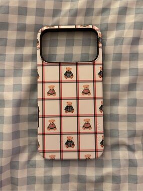 Casely Bear Plaid Pattern iPhone 17 pro max case
